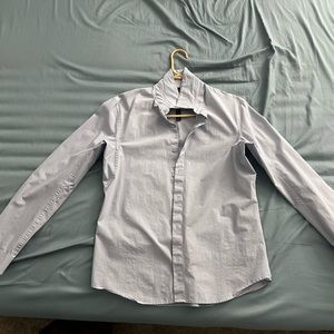 Lululemon long sleeve button down medium light blue
